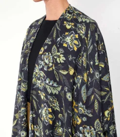 La Fiancée Bedrukte poncho MILO black Sale