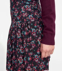 La Fiancée Bedrukte vloeibare korte rok PATNA darkGrey Clearance