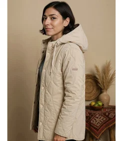 J&JOY jas met stijlvol donseffect beige Best