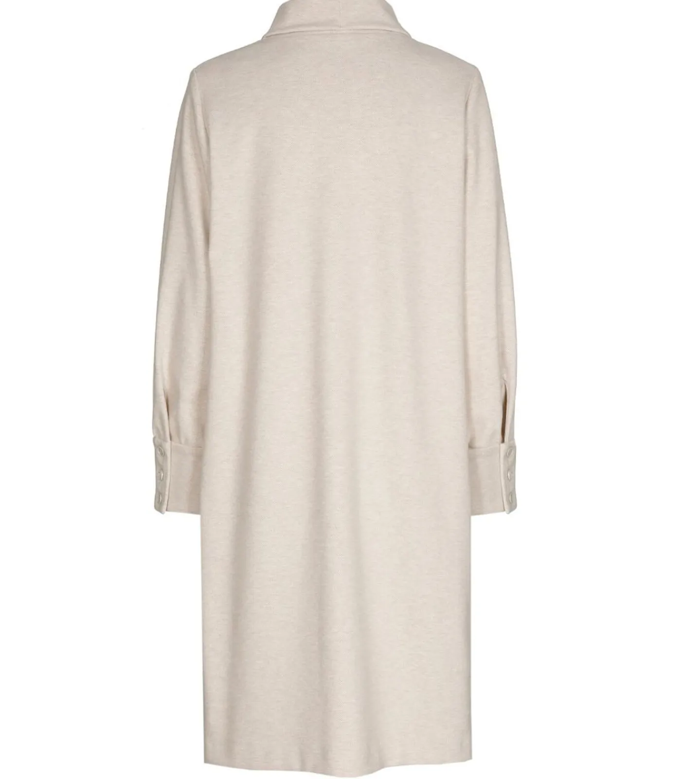Marie Méro kleed met opstaande kraag beige Best