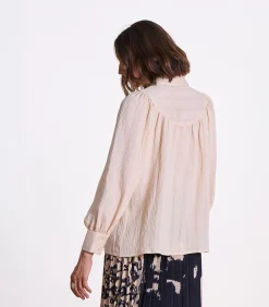 La Fée Maraboutée overhemd met lange mouwen beige New