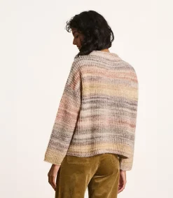 La Fée Maraboutée Beige trui van gebreide stof met ronde hals lightBeige Hot