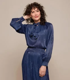 Mart Visser Bension Blouse Navy navyBlue Discount