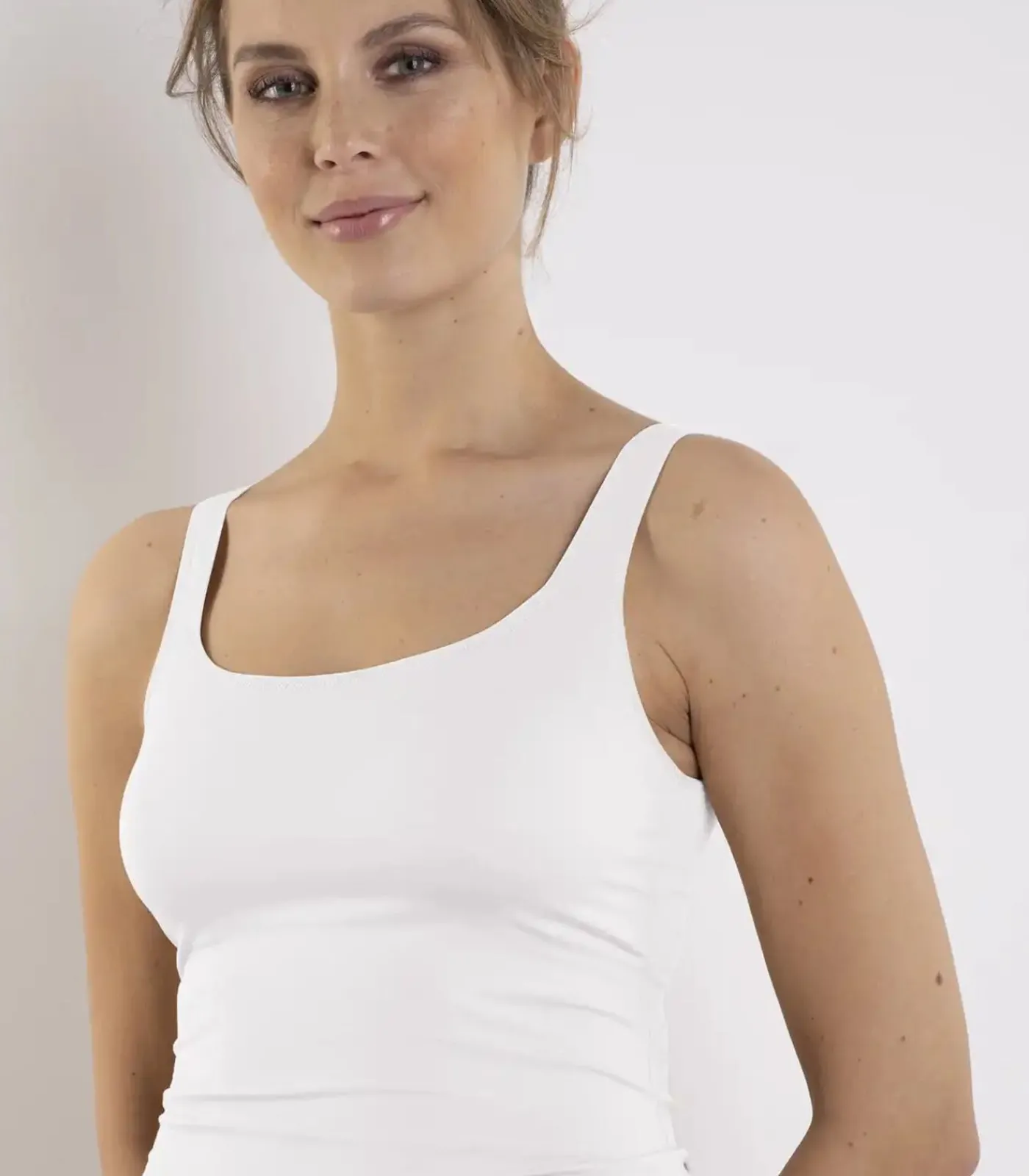 Nina from C. BH hemdje - Modal - Pleasure - BH met ingebouwde bh zonder beugel - Brede bandjes white Outlet