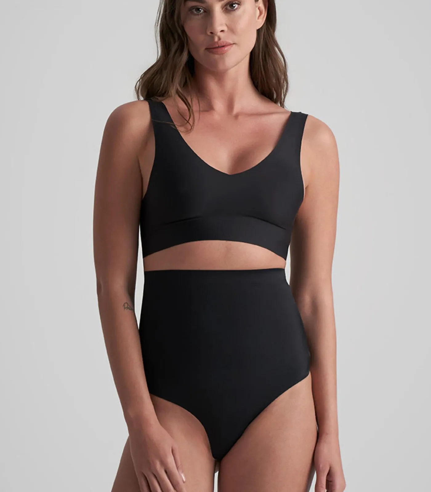 Bye Bra Bh Top V-Hals black
