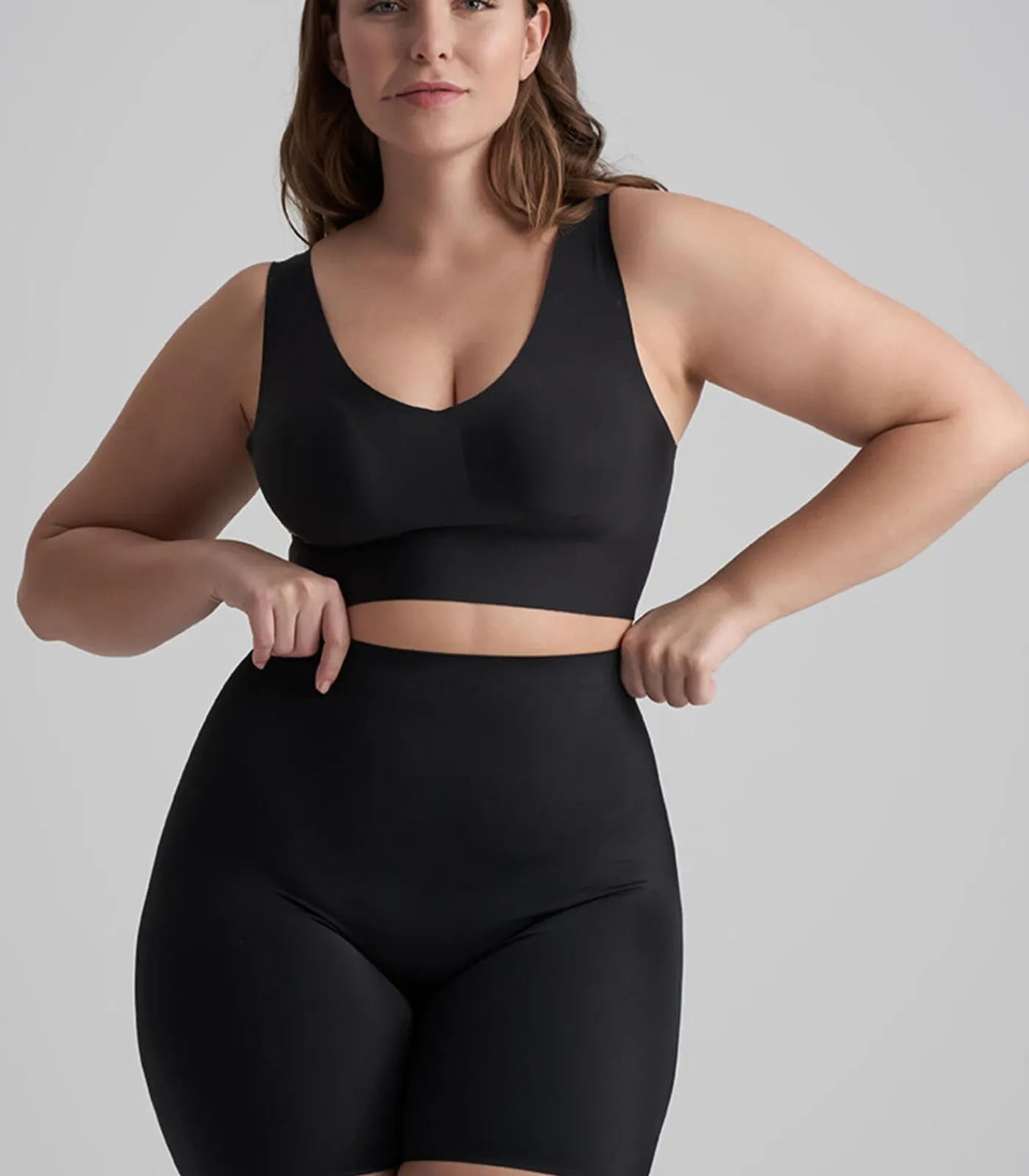 Bye Bra Bh Top V-Hals black