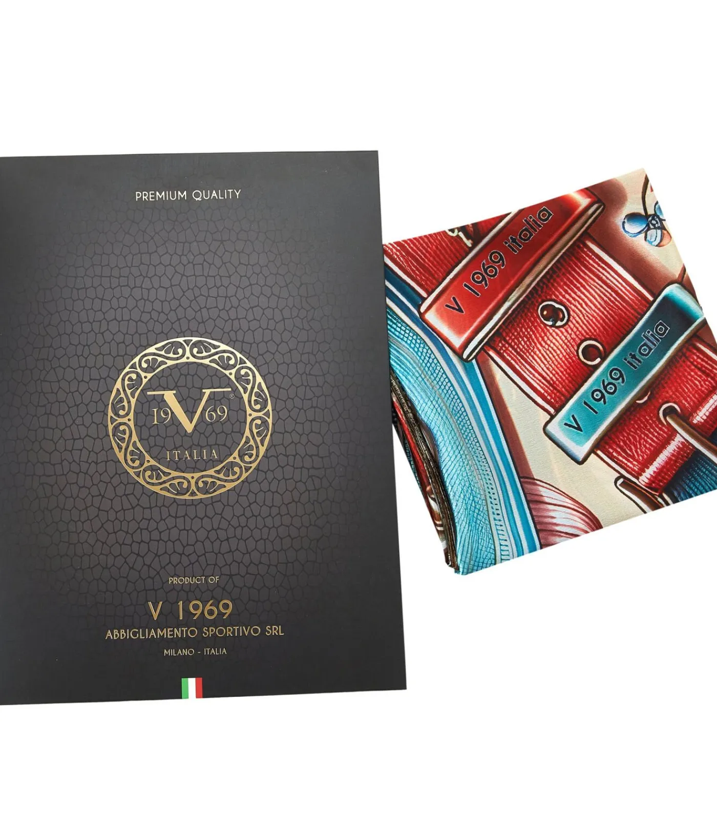 V1969 Big Belts zijden carré pink Discount