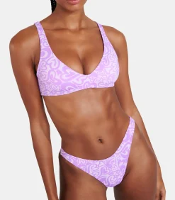 Banana Moon Bikinibroekje met print hartje NAIDA JOYSPLASH violet Hot