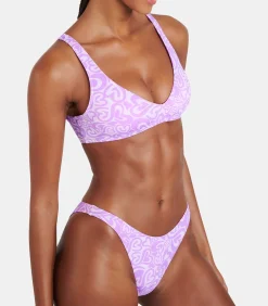 Banana Moon Bikinibroekje met print hartje NAIDA JOYSPLASH violet Hot