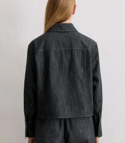 Marc O'Polo Binnenjas boxy vorm blue Online