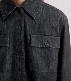 Marc O'Polo Binnenjas boxy vorm blue Online
