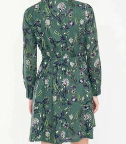 La Fiancée Biologisch katoenen overhemdjurk AGRA darkGreen Outlet