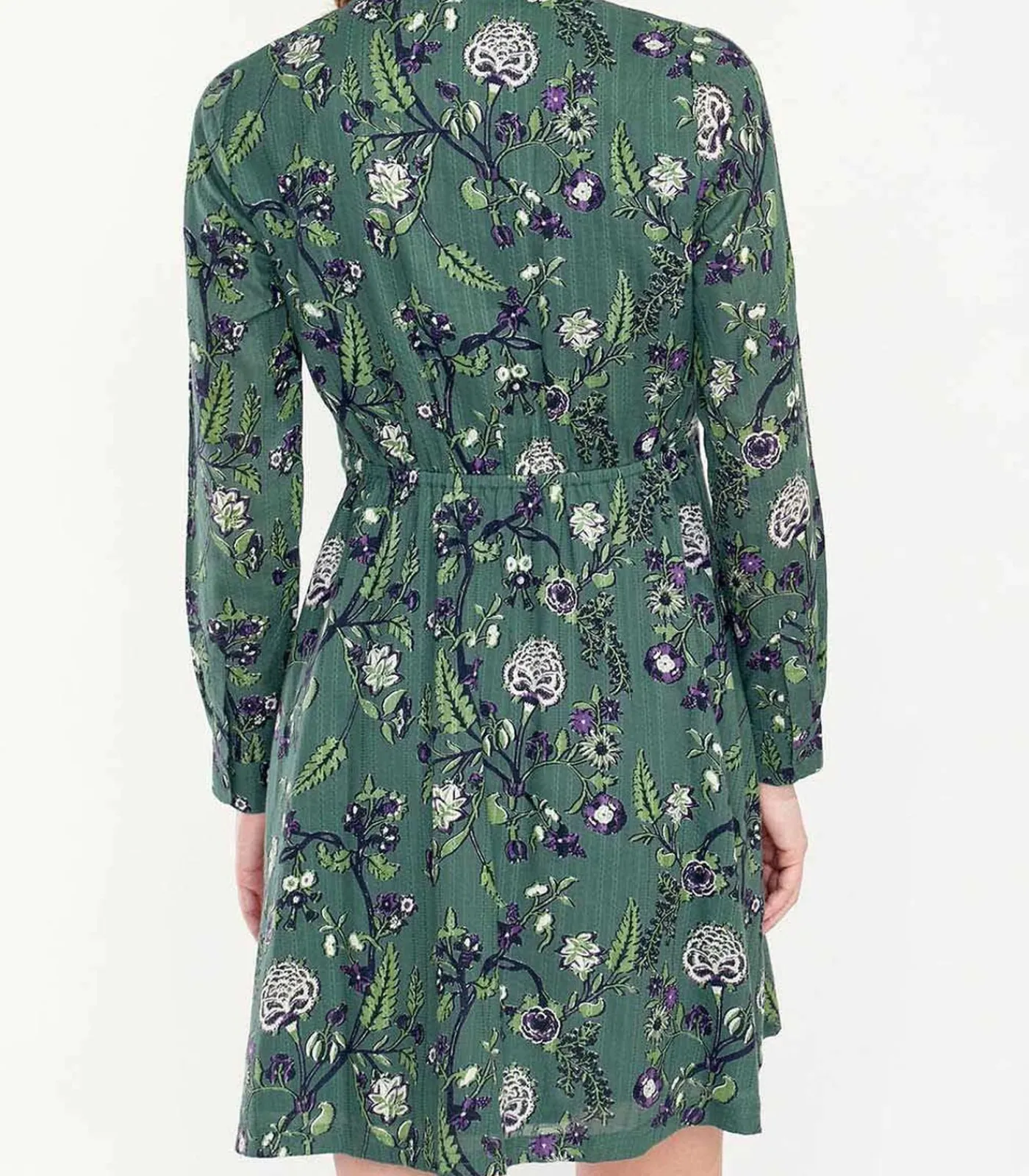 La Fiancée Biologisch katoenen overhemdjurk AGRA darkGreen Outlet
