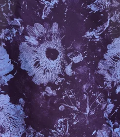 La Fée Maraboutée Blauw en paars bedrukt zijden vierkant blue Online