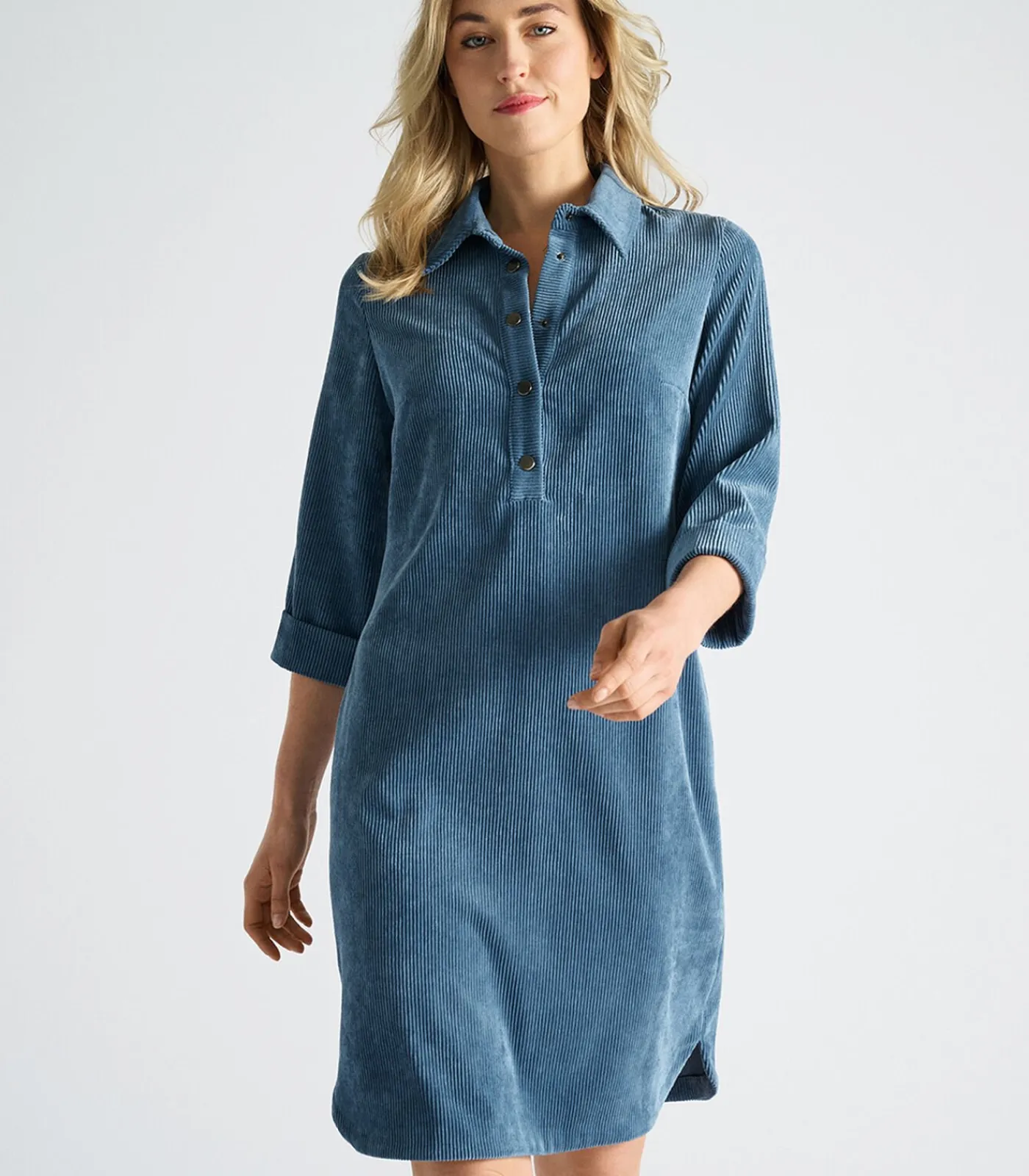 Marie Méro Blauw kleedje in velours blue Best