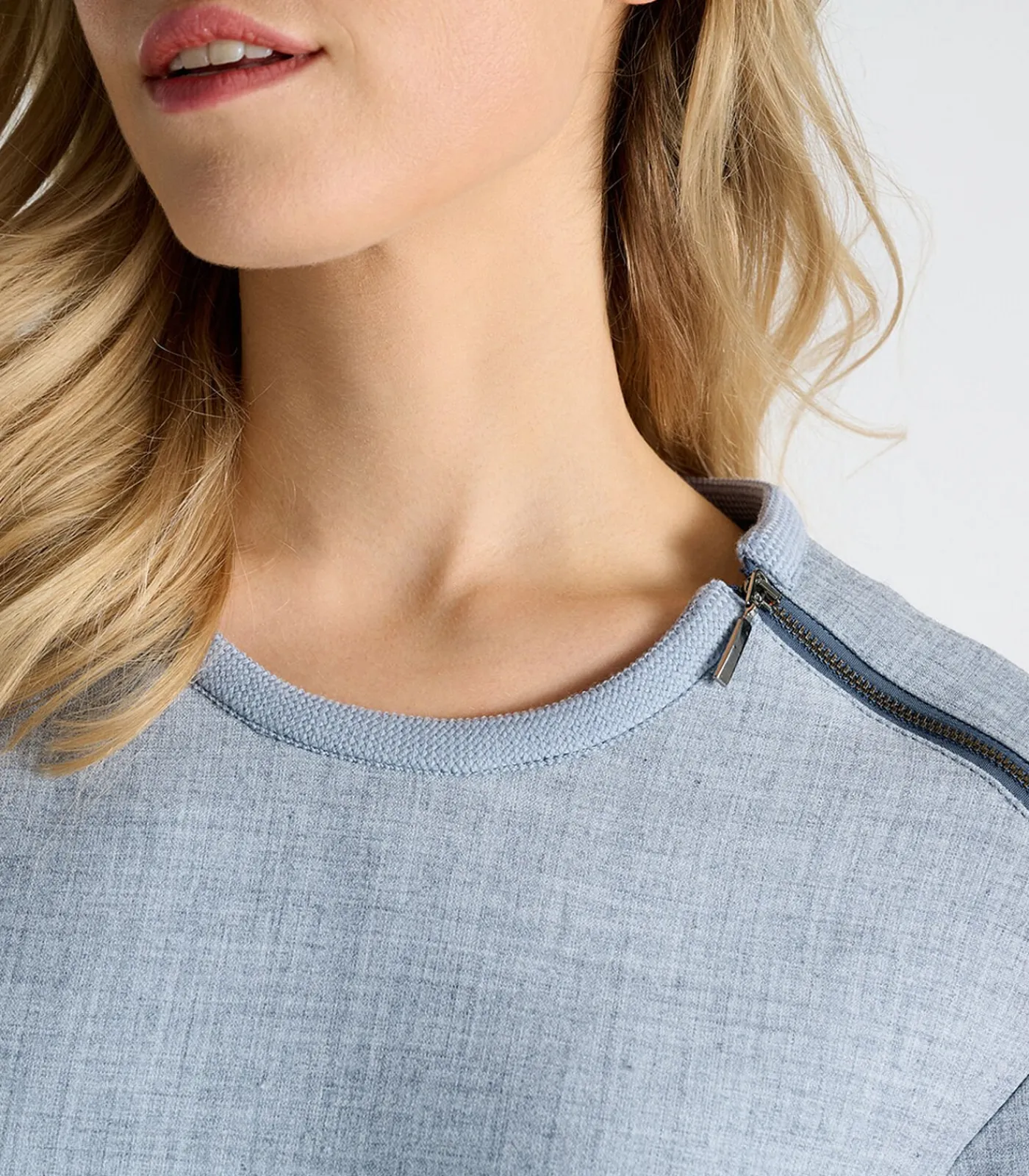 Marie Méro Blauw kleedje met ronde hals blueJeans Sale