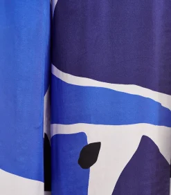 La Fée Maraboutée Blauw viscose/zijde broekpak met print lightBlue Online