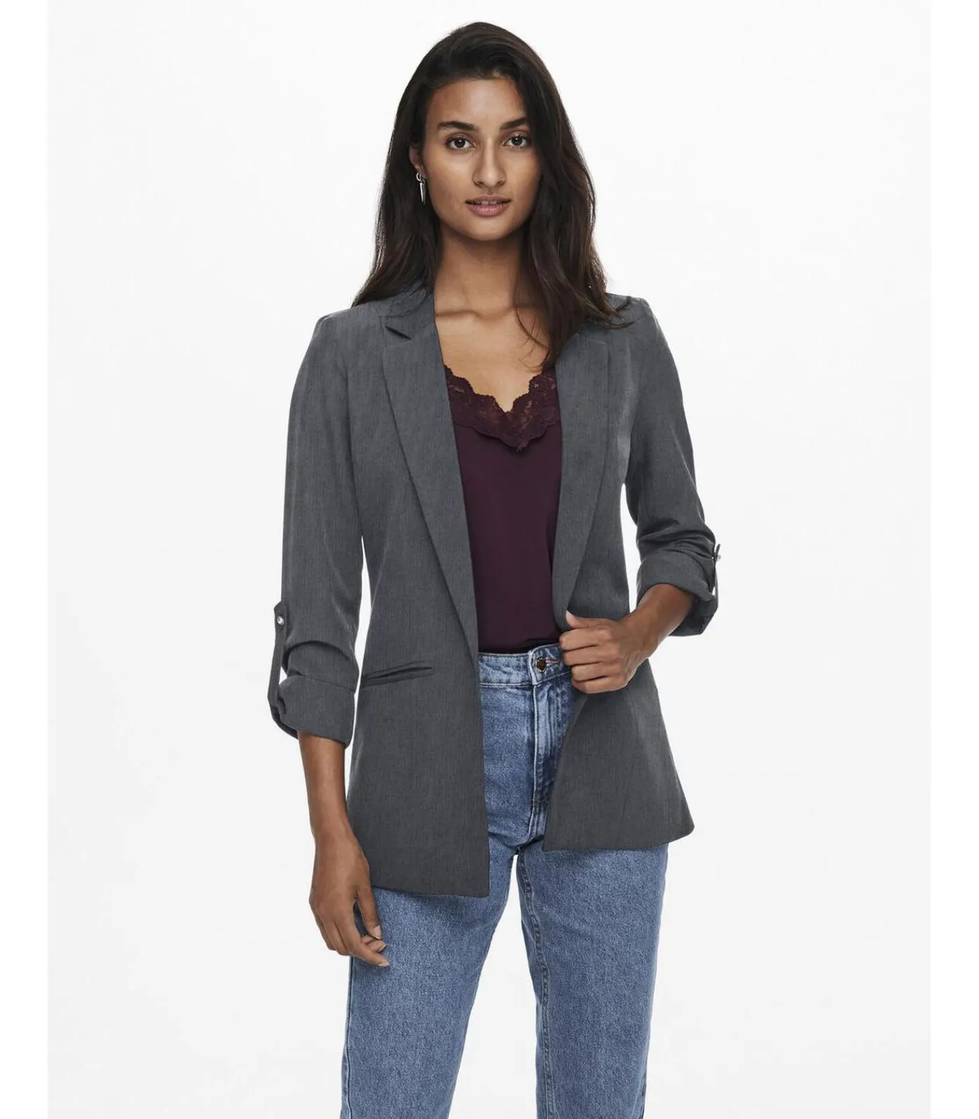 Only Blazer 3/4 mouwen vrouwen Kayle-Orléen gray Best