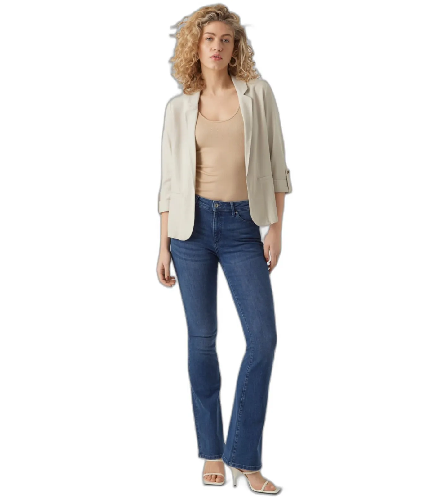 Vero Moda Blazer 3/4 vrouw Jesmilo Loose white Sale