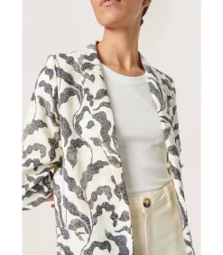 Soaked in Luxury Blazer met print voor dames Shirley beige Hot