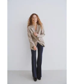 Soaked in Luxury Blazer voor dames Charvi Corinne beige New