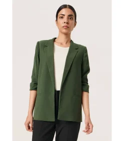Soaked in Luxury Blazer voor dames Shirley green New