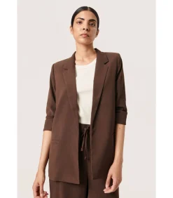 Soaked in Luxury Blazer voor dames Shirley camel Clearance