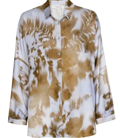 Marie Méro Bloes in viscose met blauw en taupe print blueJeans Best