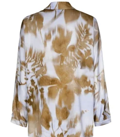 Marie Méro Bloes in viscose met blauw en taupe print blueJeans Best