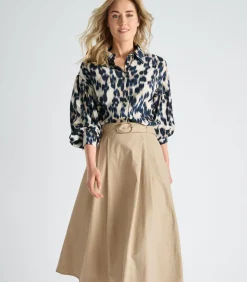 Marie Méro Bloes met blauw en beige dierenprint blue Sale