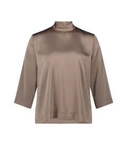 Betty Barclay Blouse in shirtstijl brown New
