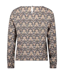 Betty Barclay Blouse in shirtstijl gray/beige Clearance