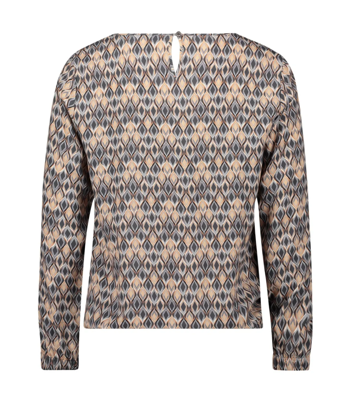 Betty Barclay Blouse in shirtstijl gray/beige Clearance