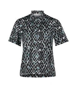 Betty & Co Blouse in shirtstijl petrolBlue Discount