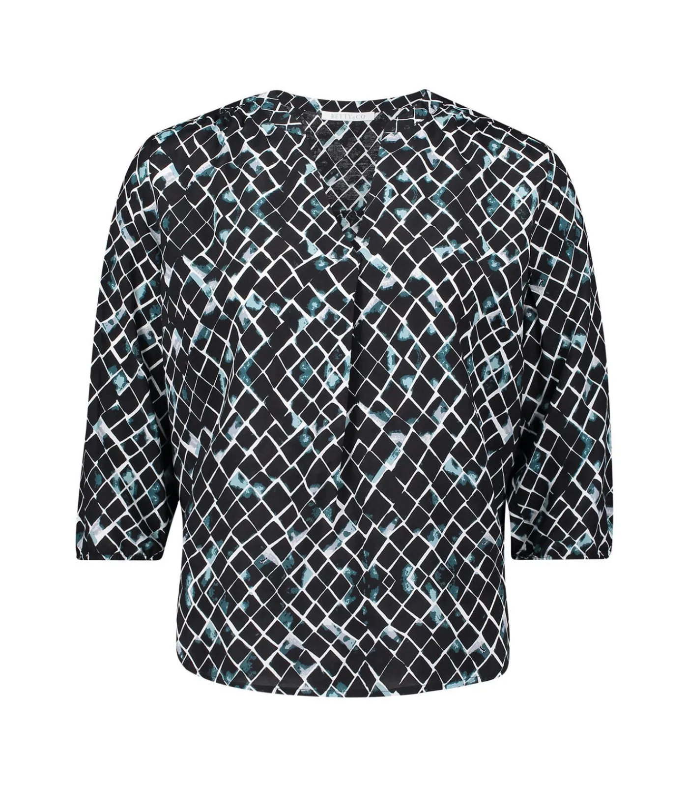 Betty & Co Blouse in shirtstijl petrolBlue Sale