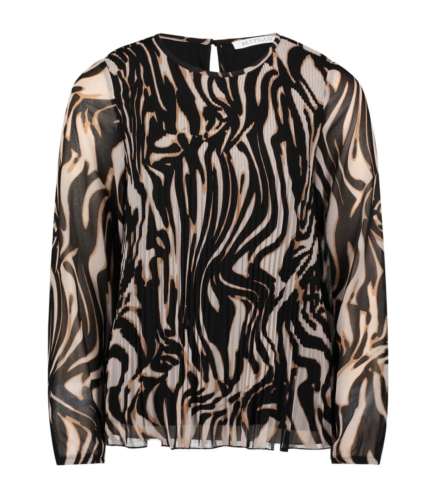 Betty & Co Blouse in shirtstijl blackCamel Outlet
