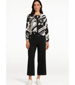 Betty Barclay Blouse in shirtstijl white/black