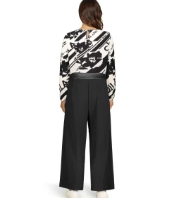 Betty Barclay Blouse in shirtstijl white/black