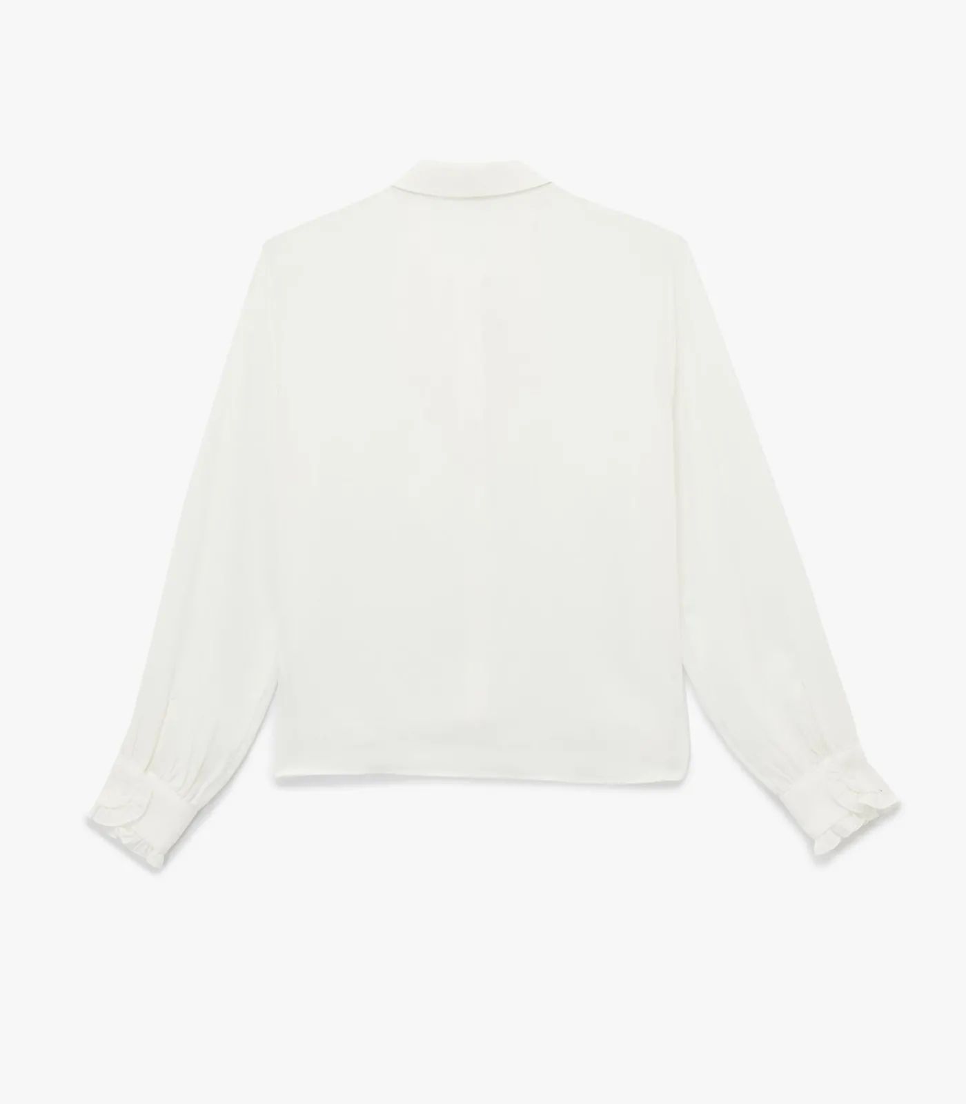 Koton Blouse Lange Mouwen Volants Kraag white Outlet