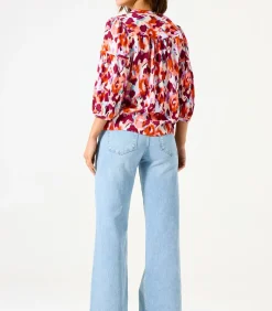 Garcia Blouse met print red Online