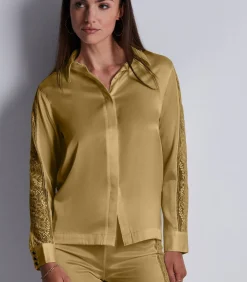 Aubade Blouse Midnight Whisper gold New