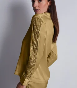 Aubade Blouse Midnight Whisper gold New
