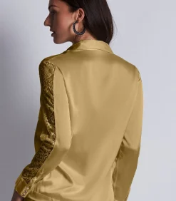 Aubade Blouse Midnight Whisper gold New
