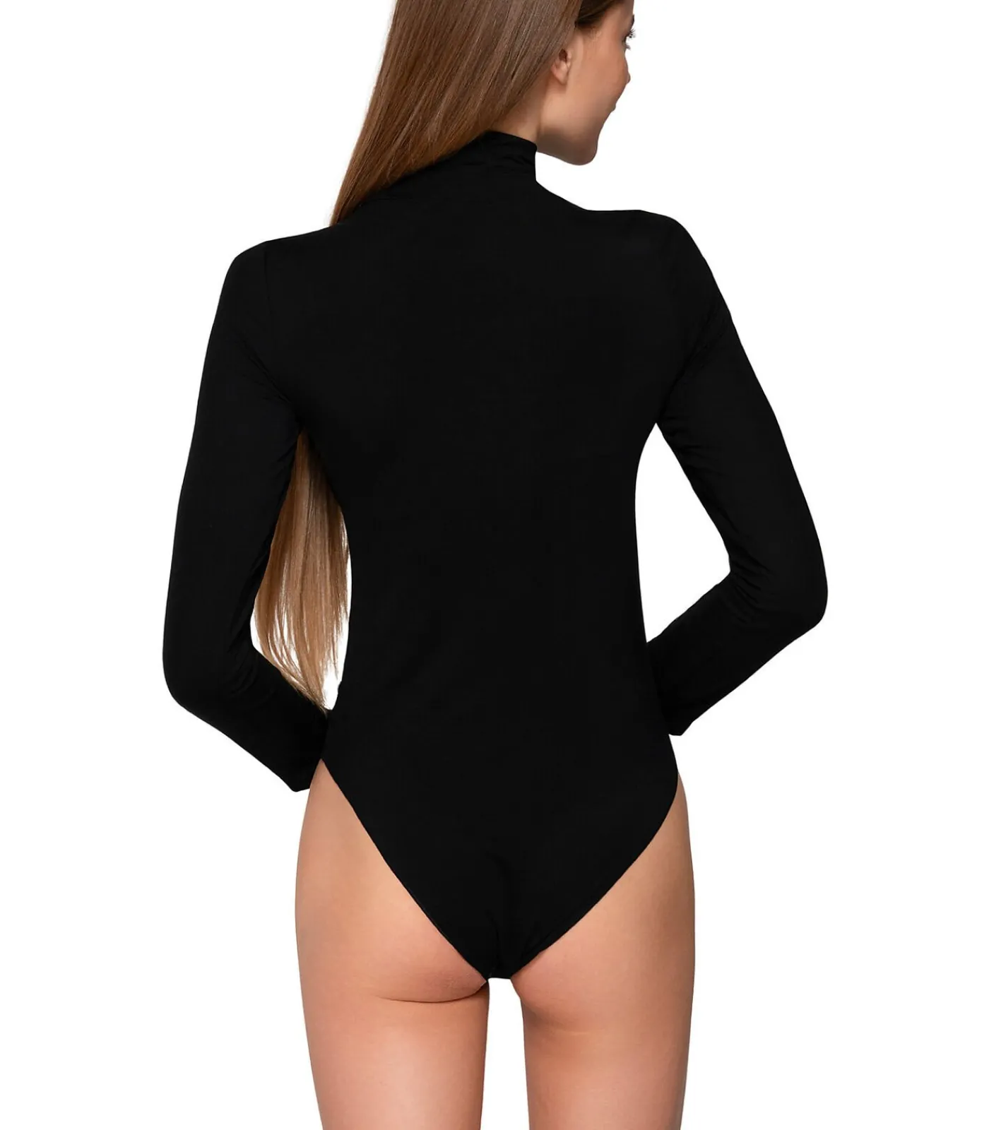 LUNA Body met lange mouwen en opstaande kraag MICRO TOUCH black Outlet