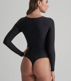 Bye Bra Bodysuit Lange Mouw | Zwart Xl black Hot
