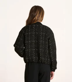 La Fée Maraboutée Bomberjack in jacquard fantasie zwart black Best