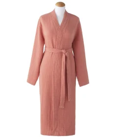 ESSIX Bonheur - Badjas S/M van katoengaas pink Clearance