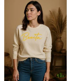 J&JOY Bonita damessweater met schoudervullingen beige Discount