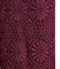 La Fée Maraboutée Bordeaux rechte broek van kant brown Sale