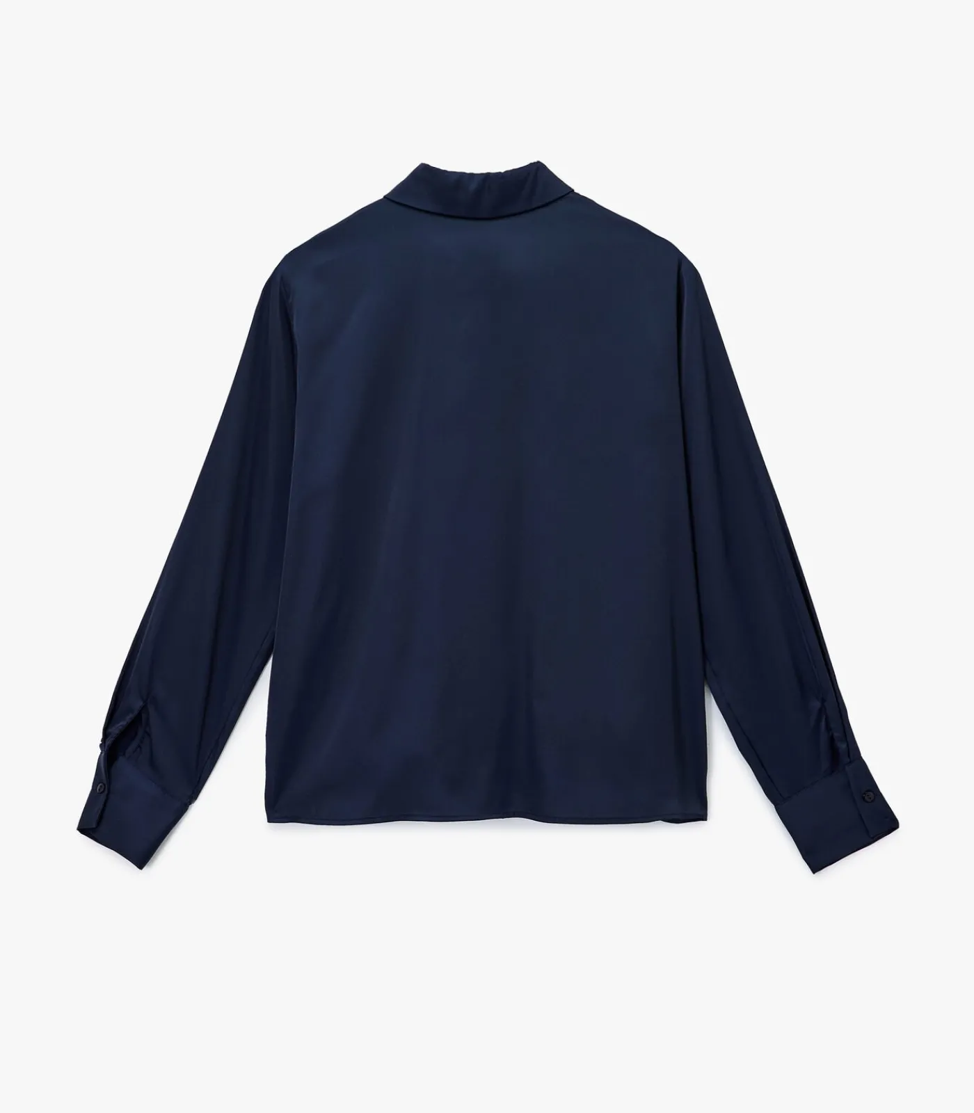 Koton Bordeaux Satijnen Blouse Lange Mouwen Regular Fit navyBlue Sale